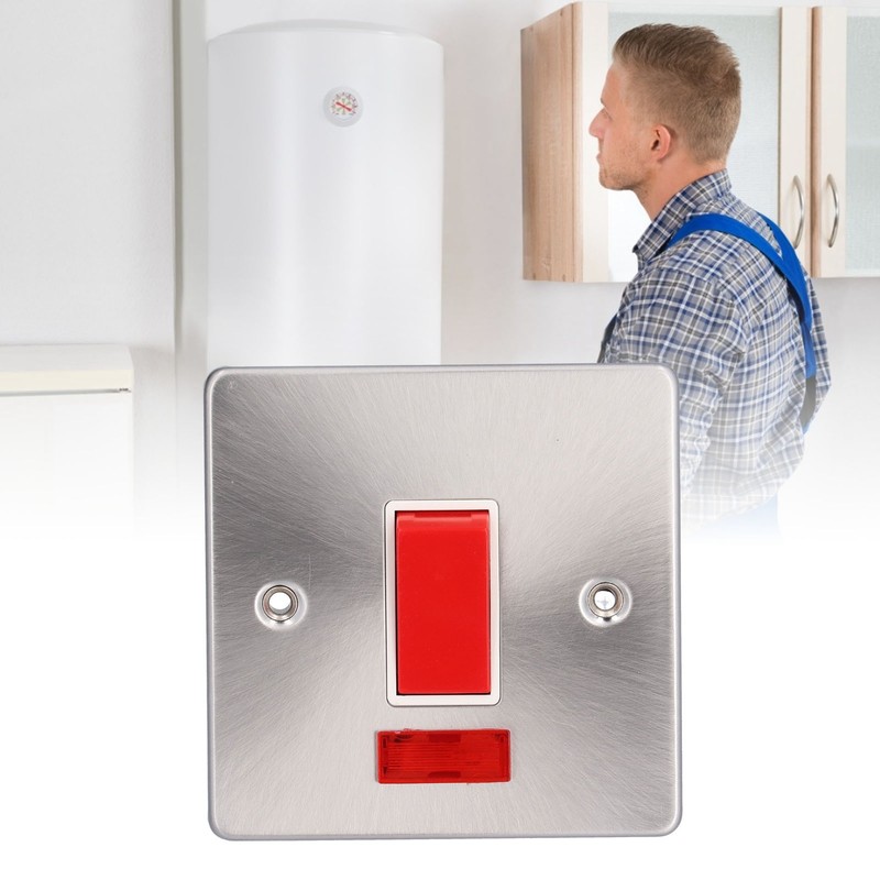 Wall Plate Switch Double Inlet Outlet 45A Air Conditioning Panel
