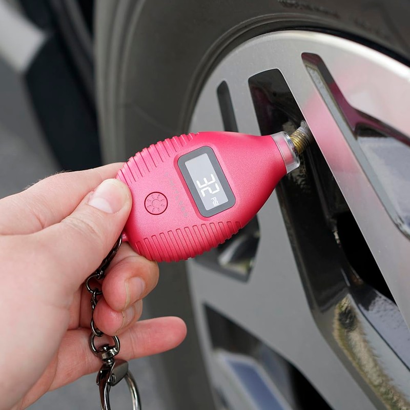 Digital Talking Tire Gauge with Backlit LCD Digital Display, Audible
