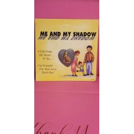 NOS Me and My Shadow Guardian Angel HEART Protect Hat Lapel Pin.  JN14