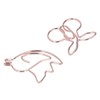 100Pcs Cute Paper Clips Cherry Hummingbird Style Electroplated Metal Gold