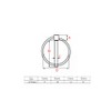 316 Stainless Steel 3/16" Lynch pins Linch Pin (4.5mm x
