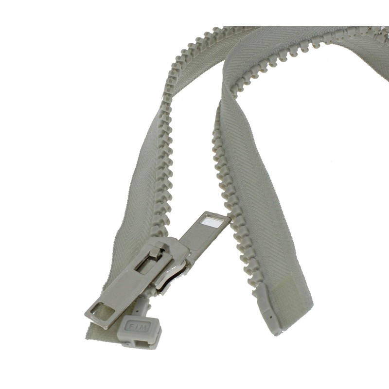 Zip on Both Sides Plastic Separable Coarse with Double Zip