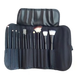 Cosmetic Brushes 12 Brochas Maquillaje Profesional Sombras Labiales Pinceles