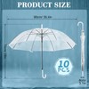 10 Pack Clear Wedding Umbrellas Auto Open Windproof Clear Umbrella