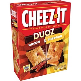New Cheez-It Baked Snack Crackers Duoz Bacon & Cheddar12.4 oz ( 2 Pack)