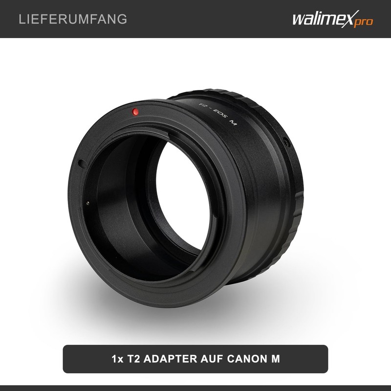 Walimex pro T2 Adapter for Canon M - Manual Focus