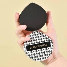 [SS62] Makeup Puff Mochi Cushion Puff Case Set Black FREE / [에스에스62]메이크업퍼프 모찌 쿠션 퍼프 케이스 세트 블랙FREE