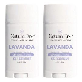 Desodorante Naturaldry Mujer Stick Vegano Lavanda 50g Lavanda