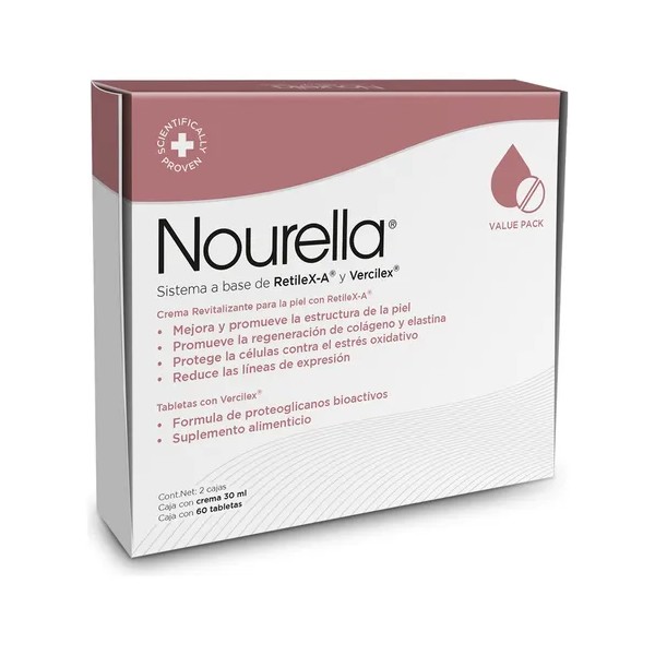 Nourella Kit Antiedad Crema 30 Ml / Caja C/60 Tabs