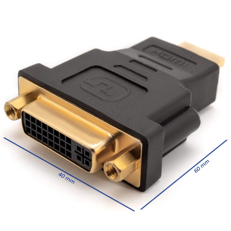 AKORD Gold-Plated HDMI Male to DVI-D Female Adapter Convertor