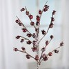 Factory Direct Craft Set of 2 Snowy Artificial Burgundy Berry