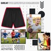 CityComfort Boys Athletic Shorts, Lightweight Breathable Sports Shorts for Football