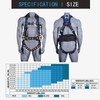 FHFallArrest Fall Protection 5pt Full-Body Safety Harness