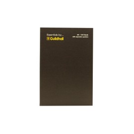 Exacompta - Ref GESEVB1Z - Guildhall - Essentials VAT Book, A4 297 x 210mm, Black Cover - Input, Expenses, Services, Credit Sales, Records of Daily Takings