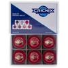 Cricnix Cricket Ball Elite Red Leather 5oz (6-Pack) for Women