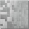 DICOFUN 1-Sheet Peel and Stick Tile Backsplash, Stainless Steel Kitchen