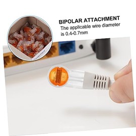 200 Terminales De Conector Uy a Prueba De Humedad Para Cable Telefónico Conexión Bipolar Con Gel Relleno Fácil Instalación 0.59X0.39X0.31In