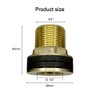 2 pieces water butt feed-through, brass container screw connection, male