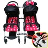 Twin Stroller Connector Side by Side, Universal Stable Baby Stroller