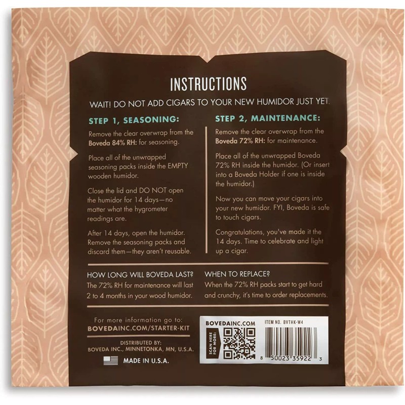 Boveda for Cigars 100-Count Humidor Starter Kit BUNDLE: Boveda 84%