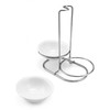 QWORK Standing Spoon Rest, Ceramic Cutlery Stand Upright Spoon Rack