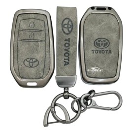 Funda Llave Presencia Toyota Prius Rav-4 23 24 25 Zinc Piel                                                                                           