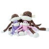 ZippyPaws - Spencer The Crinkle Monkey Dog Toy, Squeaker and