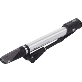 Mini G MasterBlaster 10.8" Silver and Black Bike Pump with Pressure Gauge