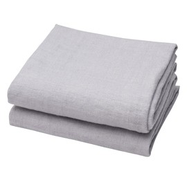 Gray Dishtowels, 100% Pure Linen Hand Towels (18 x 28 inches) – Spring Towel, French Striped Dish Towels for The Kitchen, Farmhouse-Style Easter Tea Towels for Washing Dishes Set of 2