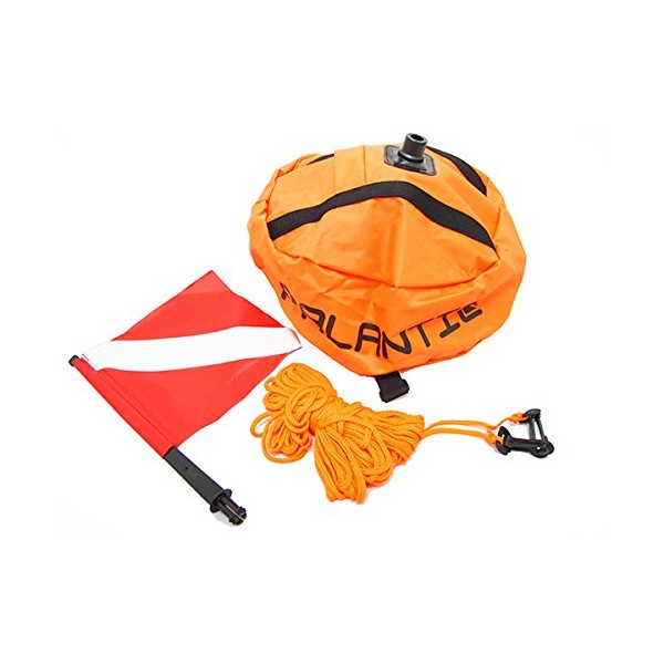Scuba Choice Palantic Scuba Diving Spearfishing Nylon Ball Shape Float with Dive Flag