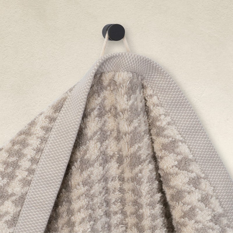 Möve Brooklyn Glencheck, Hand Towel 50 x 100 cm Nature/Cashmere