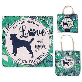 Doggy Style Eco Shopper - Shopping Bag/Shopper Bag/Reusable Shopping Bag/Tote Bag (Jack Russell)