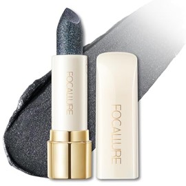 FOCALLURE Lápiz labial hidratante brillante, acabado perlado brillante, bálsamo labial hidratante con color y textura cremosa, tinte labial de larga d