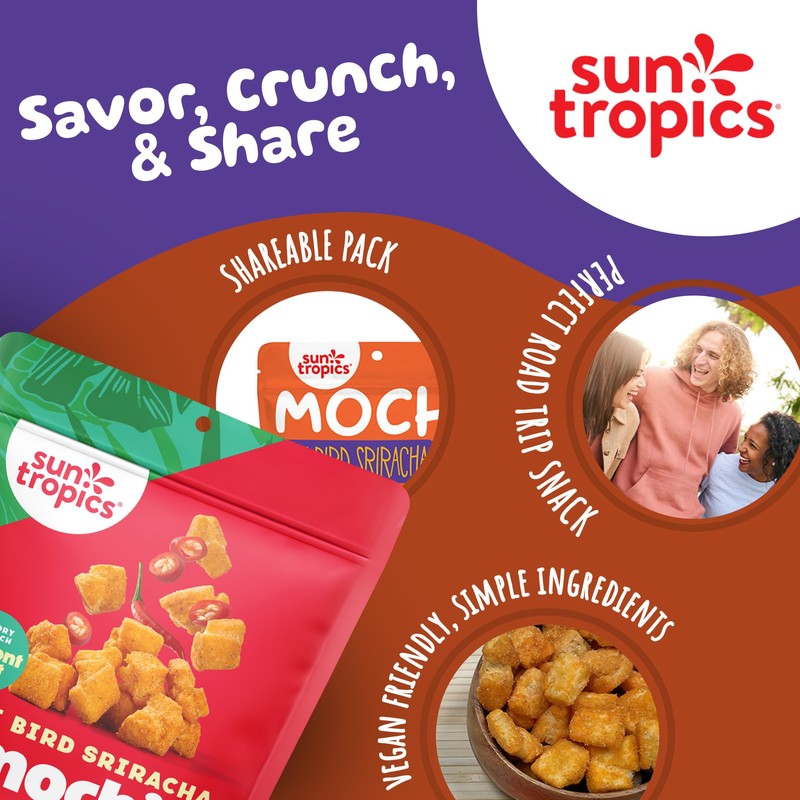 Sun Tropics Mochi Snack Bites, Thai Bird Sriracha Flavor- 3.5