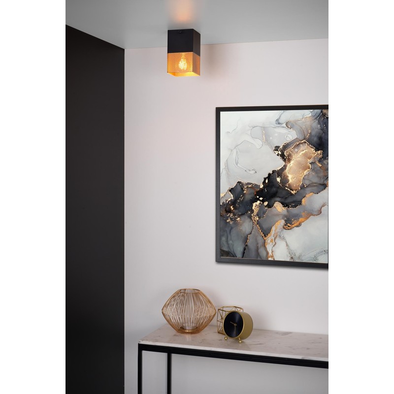 LUCIDE Renate Ceiling Light 1 x E27 Matt Gold/Brass