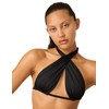 Modibodi Swimwear - Black Bikini Top for Women - Adjustable