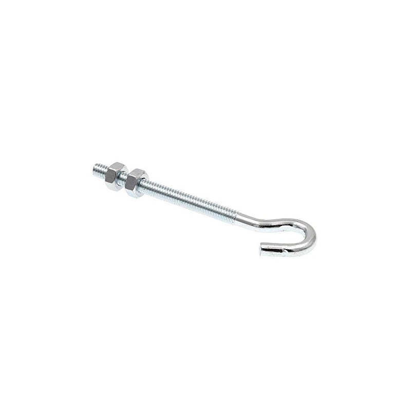 Prime-Line 9069290 Clothesline Hooks With Nuts, 1/4 In.-20 X 4-1/4