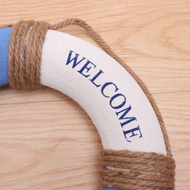 Ciieeo 30Cm Hanging Foam Lifebuoy Decoration Mediterranean Style Nautical Decor for Home, Office, Restaurant, Cafe, Bar Random Color