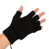 Heated Gloves Fingerless Full Finger Adjustable 3 Gear Black Hand