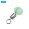PATIKIL 0.45"x0.2" Cross-Line Fishing Swivels & Bead, 10Pcs Glow in