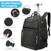 SWICKY RICOOI Vacuum Rolling Backpack,50L Roller Travel Laptop Backpack with
