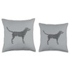 Black labs Dog Labrador Retriever I Love My Labrador Throw