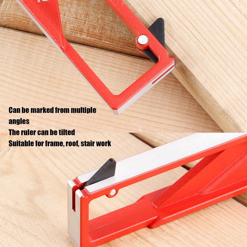 Woodworking Square Multi Angle Professional L Shaped Aluminum Alloy Scribing