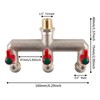 Wzzy Gurden Heavy Duty Brass 3 Way Hose Splitter, 1/2"
