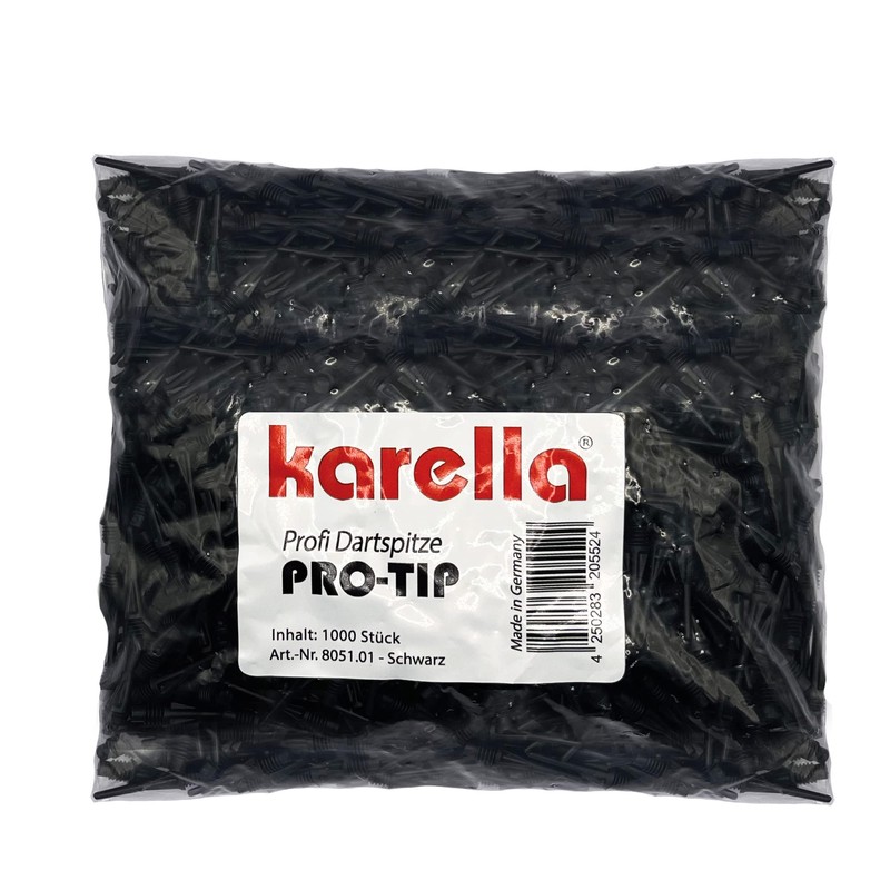 Karella Dart Tips Pro 2 BA Tip Thread Black Pack of