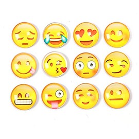 Shengchu Fridge Magnets - Office Magnets Set,Dry Erase Board Magnets, Refrigerator Magnets For Whiteboard, Map, Home Decoration, Arts & Crafts, Office Organizing (Emoji)