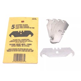 TECHNI-EDGE NEW! TECHNI-EDGE ROOFERS HOOK UTILITY KNIFE BLADES, BULK LOT of (25), TE04-073