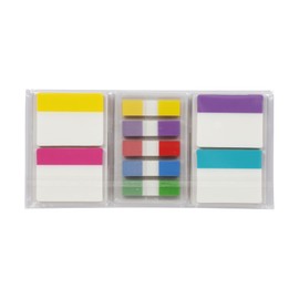 Page Flags, Page Markers, Write-on Tabs, Removable Page Markers, 600 Per Pack, Assorted Rainbow Colors, 2" x 1-5/8", 1-3/4" by 1/2" (1002504)