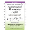 2-Line Percussion Manuscript Paper: with percussion clef