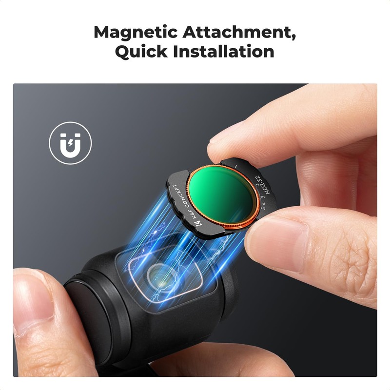 K&F Concept 4-pak Magnetic CPL + Black Diffusion 1/4 +